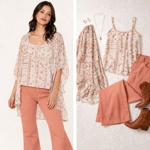 Shyanne Americana Cami & Kimono Set XS